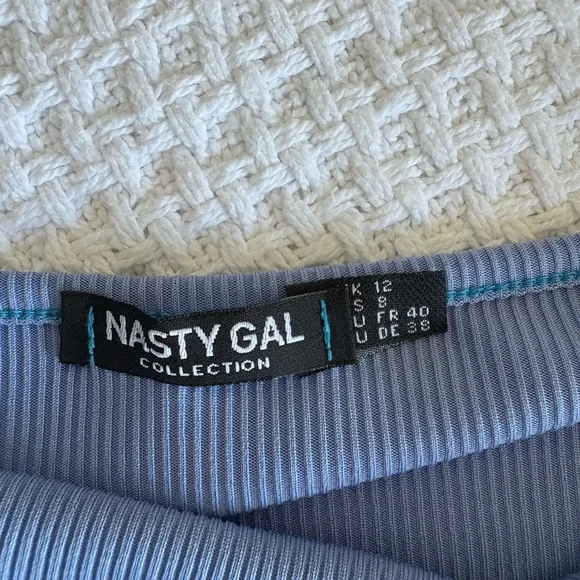 Nasty Gal Blue Ribbed Dress - Picture 5 of 5